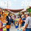 Scenă de piață comunitară vibrantă în 2025.